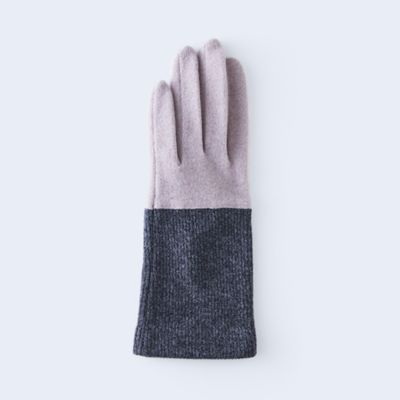 ＜tet. (Women)＞ｂｉｃｏｌｏｒ　ＷＯＭＥＮ　ｓｉｌｖｅｒ　ｐｉｎｋ＆ｇｒａｙ　手袋
