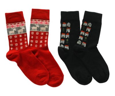 ＜KLIPPAN＞ＢＥＮＧＴ＆ＬＯＴＴＡ　ソックス２足セット　ノルディックウィンター