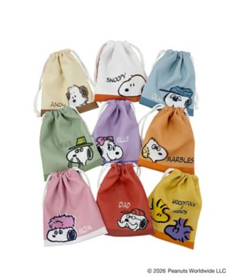 【未開封】万博会場内限定　スヌーピー　巾着&ハンカチ PEANUTS】スヌーピー／ブラインド巾着 | PONEYCOMB TOKYO/パニ