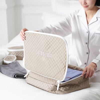 ダイヤモンドキルトポーチ 4点セット ネイビー | HOTEL LIKE INTERIOR