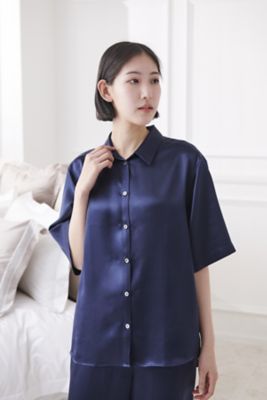 半袖シャツ】シルクパジャマ レディース | HOTEL LIKE INTERIOR/ホテル