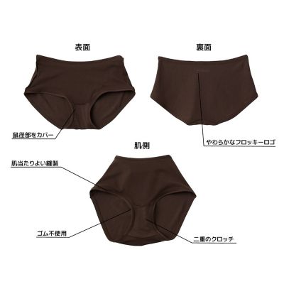 おうちインナーゴムなしショーツレディース