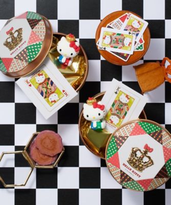 ハローキティのトランプ缶 Hellokittynotrump