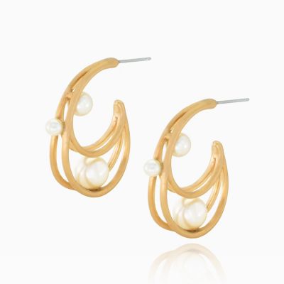 ＜Grosse (Women)＞Ｇｒｏｓｓｅ　×　Ａｈｎ　Ｍｉｋａ　３６０　オーバル　ピアス