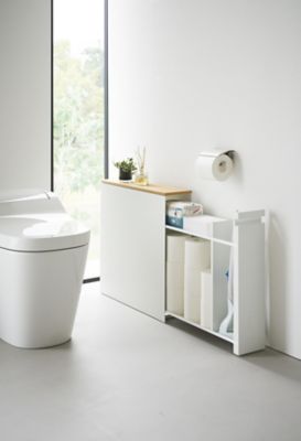 隠せるトイレ引き出し収納タワー