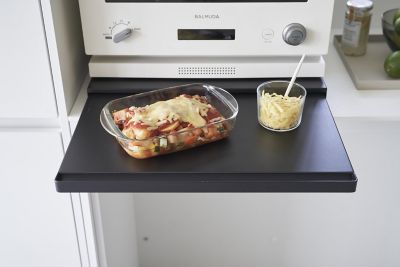 キッチン家電下スライドテーブルタワー