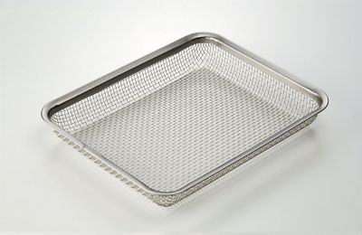 ＜la base＞ステンレス角ザル　２１ｃｍ