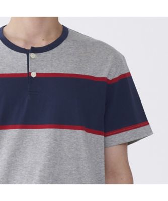 最終RRL ヘンリーネック　ボーダー　ネイティブ　ボルチモア　デップ 半袖ヘンリーネック ラガーボーダー | TAKEO KIKUCHI (Men