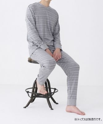 テーパードパンツ　前開き