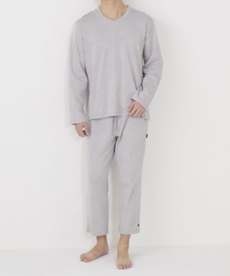 テーパードパンツ　アンクルレッグ　リブ