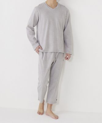 テーパードパンツ　アンクルレッグ　リブ