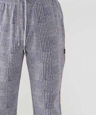 テーパードパンツ　アンクルレッグ　リブ