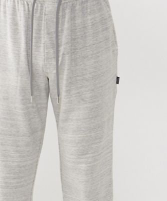 テーパードパンツ　前開き　リブ
