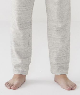 テーパードパンツ　前開き　リブ
