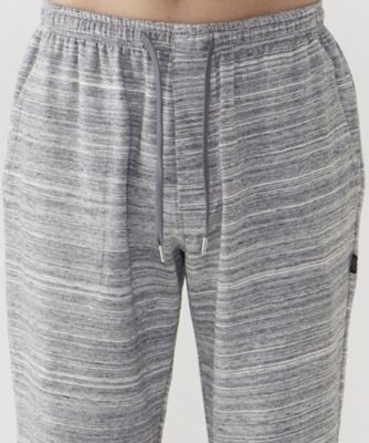 テーパードパンツ　前開き　リブ