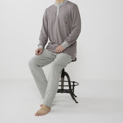 長袖ヘンリーネックシャツ　０５８０－２９－３１