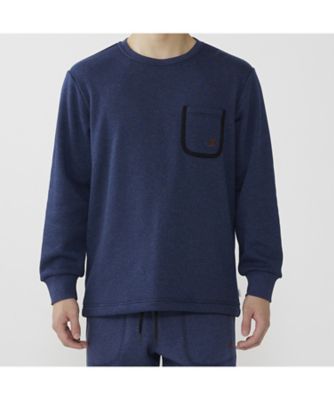 TAKEO KIKUCHI (Men)/タケオキクチ 長袖クルーネックシャツ 0581ー39ー31 NAVY パジャマ【三越伊勢丹/公式】