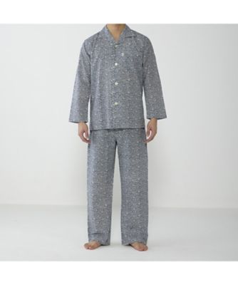 【SALE】TAKEO KIKUCHI (Men)/タケオキクチ 長袖テーラードパジャマ 0107ー80ー31 NAVY 【三越伊勢丹/公式】
