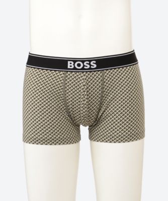 幾何学ダイヤ柄 ボクサーパンツ 前閉じ BSB765032ー | BOSS