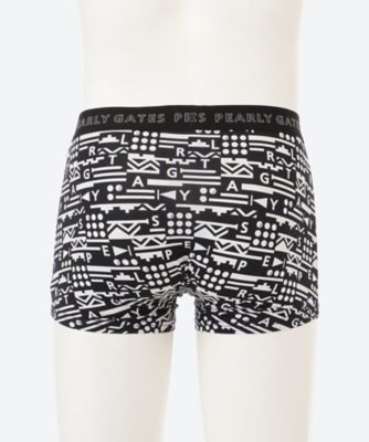 パーリーゲイツ　パンツ　4 M 黒　ブラック　ストレッチ素材　秋冬モデル PEARLY GATES 黒 秋冬定番ストレッチパンツ サイズ4 ボクサーパンツ 前