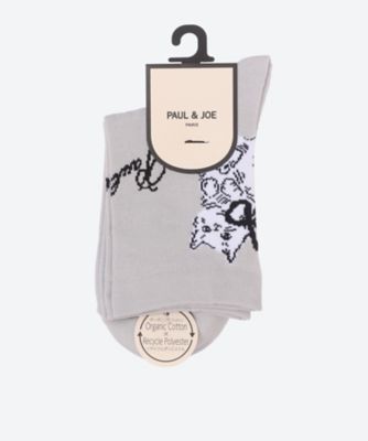 PAUL & JOE (Men)/ポール ＆ ジョー リボン猫柄 レディースソックス PJL653031 03グレー 靴下【三越伊勢丹/公式】