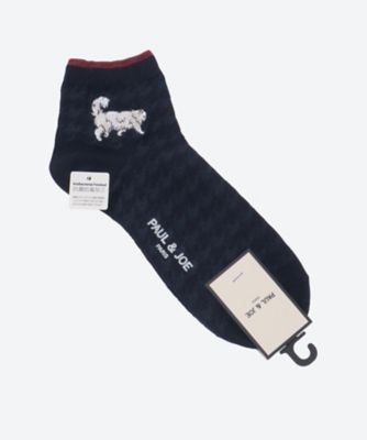 PAUL & JOE (Men)/ポール ＆ ジョー 千鳥柄ジプシー刺繍 メンズソックス PJM752065ー コン 靴下【三越伊勢丹/公式】