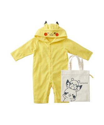 monpoke (Baby&Kids)/モンポケ ピカチュウフード付きカバーオール