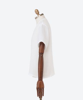 クレープガーゼ　メンズベーシックＶネックＴシャツ