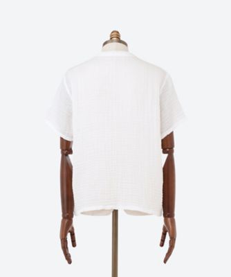 クレープガーゼ　メンズベーシックＶネックＴシャツ