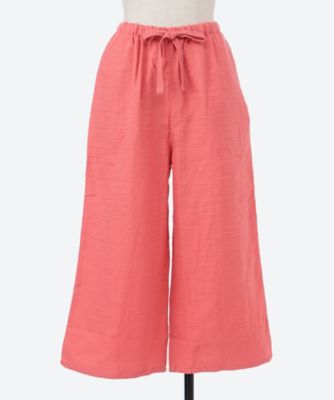 マシュマロガーゼレディースベーシッククロップドパンツ