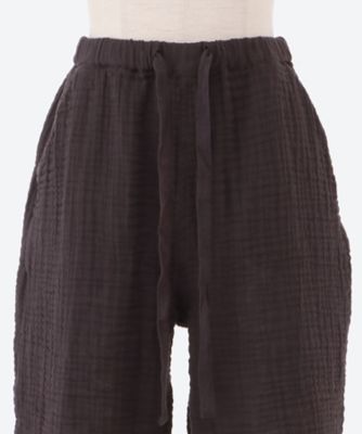 クレープガーゼ　ベーシックレディースハーフパンツ