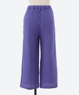 クレープガーゼ　ベーシッククレロップドレディースパンツ