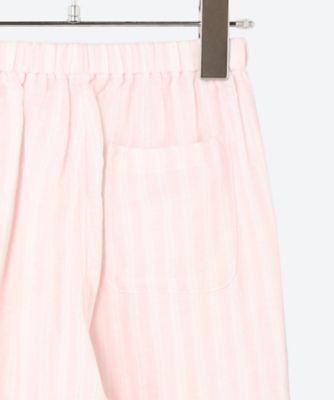 マシュマロガーゼＷストライプ　キッズパジャマ