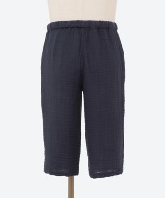 クレープガーゼ　ベーシッククロップドメンズパンツ