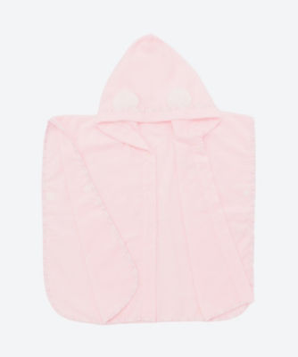 Myu ポンチョ　完売品　Myu ベージュファーパールボタンポンチョ襟元2way Myu ポンチョ 完売品 Myu ベージュファーパールボタンポンチョ