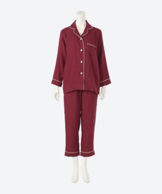 ＜UCHINO＞マシュマロガーゼカラー　レディースパジャマ　　