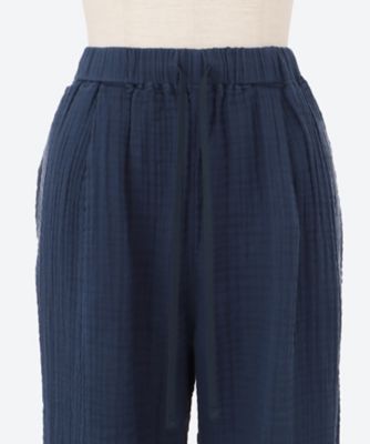 クレープガーゼ　バティックパンツ　Lサイズ クレープガーゼベーシックパンツ ユニセックス | UCHINO TOUCH/ウチノ