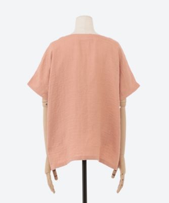 マシュマロガーゼハートネックドルマンTシャツ オレンジ | UCHINO 