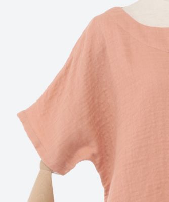マシュマロガーゼハートネックドルマンTシャツ オレンジ | UCHINO 