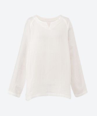 ＜UCHINO TOUCH＞マシュマロガーゼベーシック長袖Ｔシャツ　ユニセックス