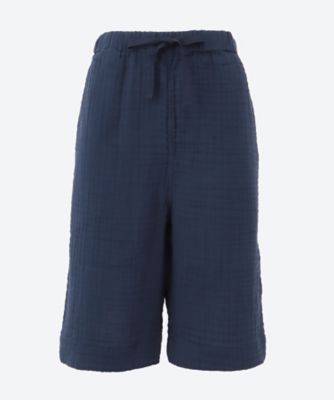 ＜UCHINO TOUCH＞クレープガーゼベーシックハーフパンツ　ユニセックス