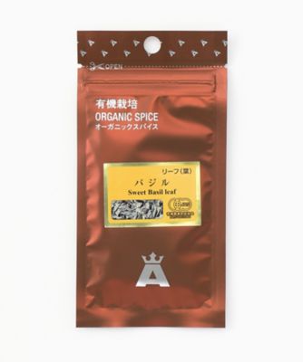 ＜朝岡スパイス＞【ＤＡＩＬＹおまとめ】有機バジル原形