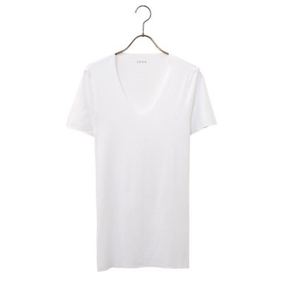 ＜三越伊勢丹/公式＞ SEEK (Men)/シーク 春夏用 UネックTシャツ 強撚糸 白 アンダーシャツ【三越伊勢丹/公式】