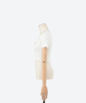 ｓｉｌｋ　ｒｉｂｂｏｎ　ｃｌｏｐｐｅｄ　ｔｏｐｓ