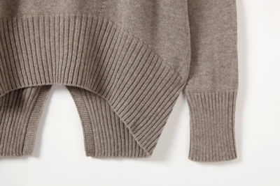 ヤク混バックスリットビッグタートルセーター | ファッション・服