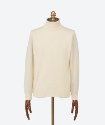 12Gエキストラファインメリノウォッシャブル天竺タートルネック