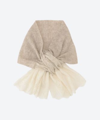 Natural Basic (Women)/ナチュラルベーシック マフラー L12006 65412006 グレー スカーフ・ショール【三越伊勢丹/公式】