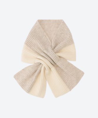 Natural Basic (Women)/ナチュラルベーシック マフラー L12007 65412007 ライトグレー スカーフ・ショール【三越伊勢丹/公式】