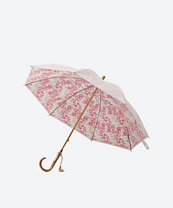 PREMIUM WHITE (Women)/プレミアムホワイト 寒竹ディアフラワー　晴雨兼用ショート傘