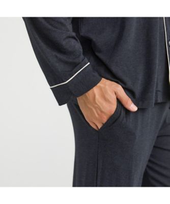 テーラー長袖パジャマ シルクタッチ ジャパン・フィット | Tani (Men